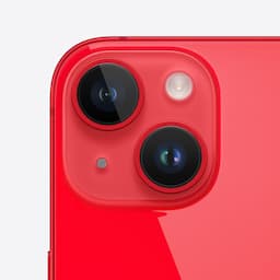 Apple iPhone 14 (3L232HN/A) RED with 128GB, iOS 16, A15 Bionic chip, 6core CPU with 2 performance, 6.1 inch OLED display