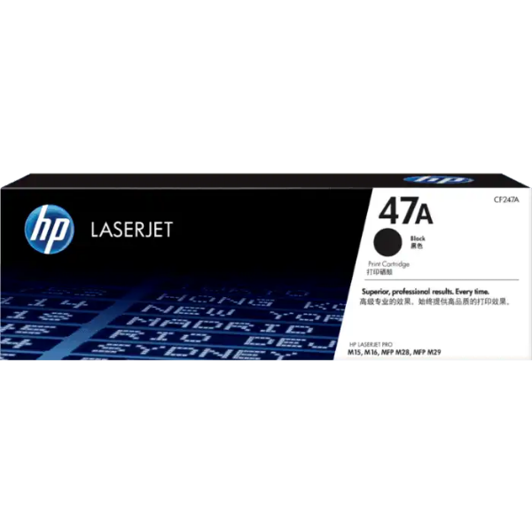 HP 47A Black Original LaserJet Toner Cartridge (CF247A)