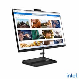 Lenovo IdeaCentre AIO 3 24IAP7 All in One Desktop, Intel Core i5-12450H, 8 GB, 512 GB, Win 11 Home - Black