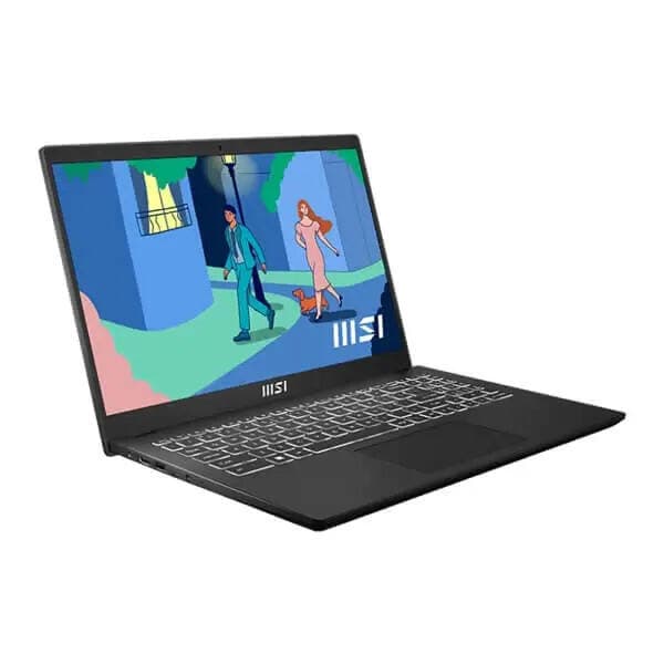 MSI 9S7-15H112-226 Modern 15 B12M 226 IN Laptop, 15.6 inch, 12th Gen Intel Core i7 Processor, Max 16GB DDR4-3200 Onboard, 512 GB SSD, Windows 11 Home, Classic Black