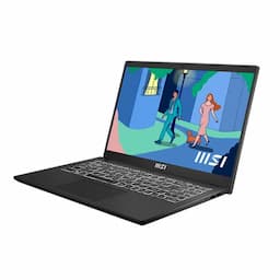 MSI 9S7-15H112-226 Modern 15 B12M 226 IN Laptop, 15.6 inch, 12th Gen Intel Core i7 Processor, Max 16GB DDR4-3200 Onboard, 512 GB SSD, Windows 11 Home, Classic Black