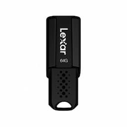 Lexar LJDS080064G-BNBNG JumpDrive S80 64 GB USB 3.1, 150 Mbps Read Speed Pen Drive - Black