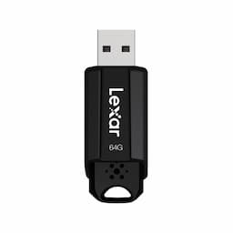 Lexar LJDS080064G-BNBNG JumpDrive S80 64 GB USB 3.1, 150 Mbps Read Speed Pen Drive - Black