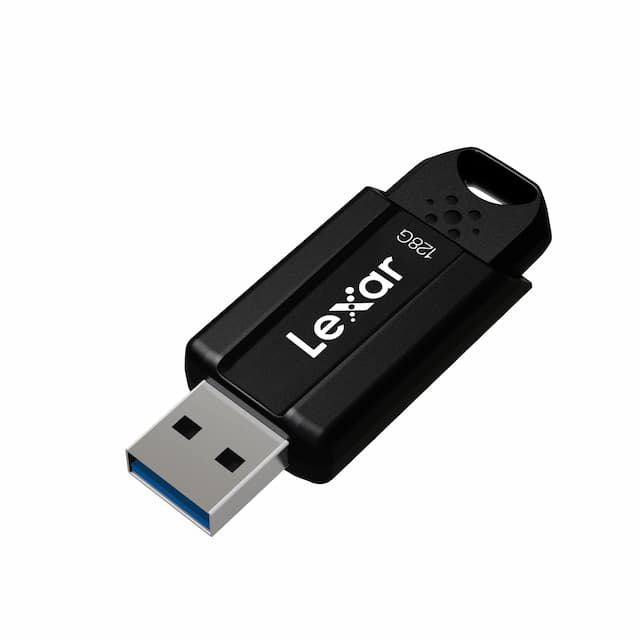 Lexar LJDS080128G-BNBNG JumpDrive S80 128 GB USB 3.1, 150 Mbps Read Speed Pen Drive - Black