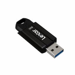 Lexar LJDS080064G-BNBNG JumpDrive S80 64 GB USB 3.1, 150 Mbps Read Speed Pen Drive - Black