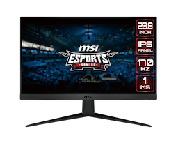 MSI G2412, Black, Tilt, 24"Inch Gaming Monitor, 1920 x 1080 (FHD), IPS, 1ms, 170Hz, FreeSync Premium, HDMI, Displayport