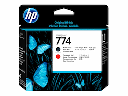HP 774 - matte black, chromatic red - printhead