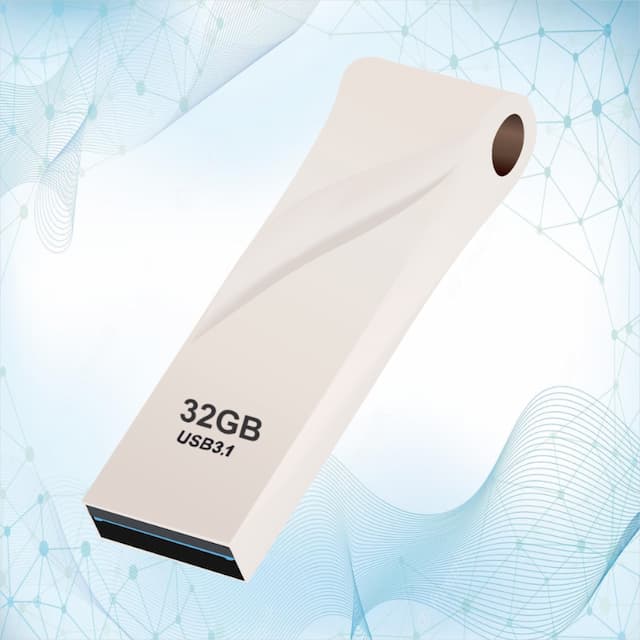 BRYT BR-5001-39 Metal Body Flash Drive USB 3.1 High-Speed Type A Pendrive With 3 Years Warranty 32 GB Pen Drive  (Silver)