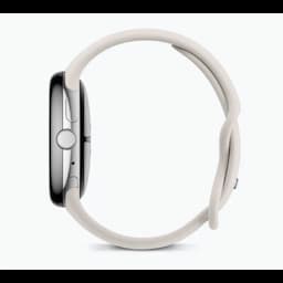 Google GA05736-US Pixel Watch 3, 45mm Smartwatch, Silver/Porcelain